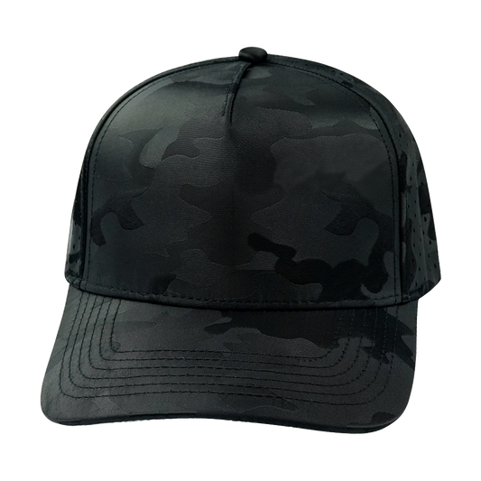 5 Panel - Structured - Black Camo - Laser Mesh (Unisex)