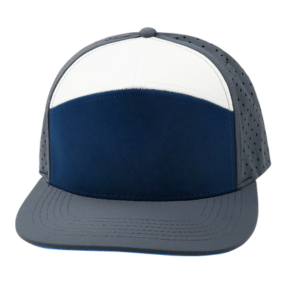 7 Panel - Charcoal / Navy / White - Laser Mesh (Unisex)