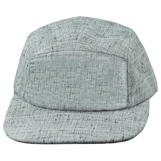 5 Panel - Unstructured - Light Gray Hemp - Fabrick Back (Unisex)