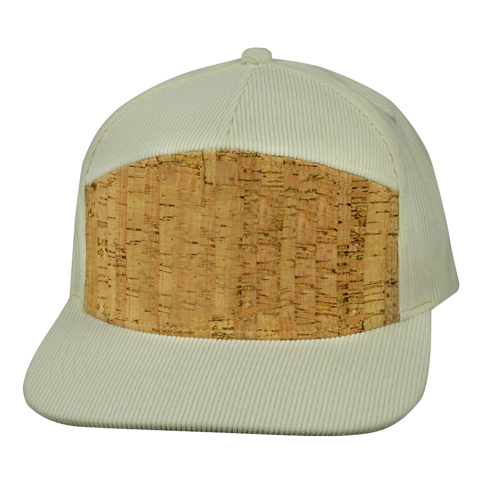 7 Panel - Corduroy - Cork - Cream - Fabrick Back (Unisex)