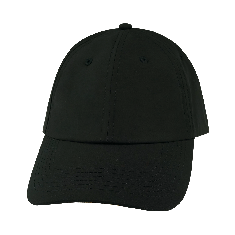 6 Panel - Unstructured - Black - Laser Mesh (Unisex)