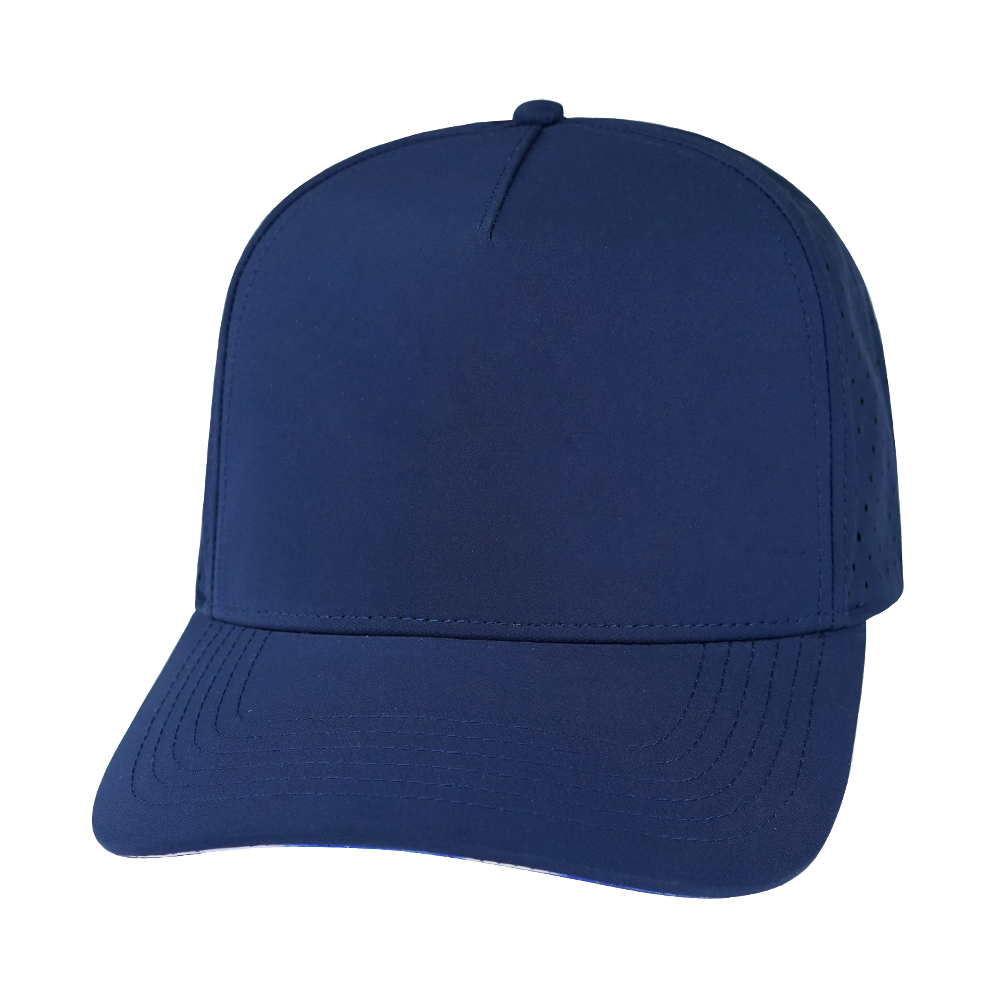 5 Panel - Structured - Navy - Laser Mesh (Unisex)