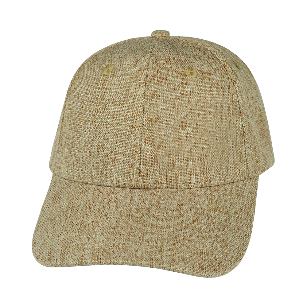 6 Panel - Shallow Fit - Tan Hemp - Fabrick Back (Unisex)