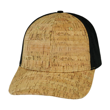 6 Panel - Cork - Sheer Black - Laser Mesh (Unisex)