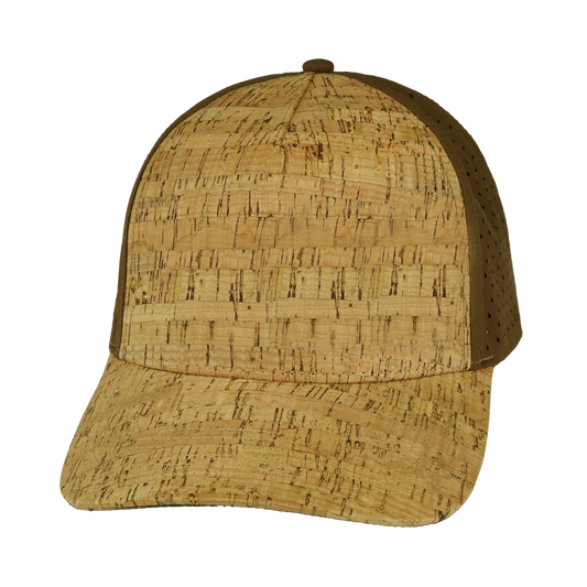 5 Panel - Structured - Cork - Brown - Laser Mesh (Unisex)