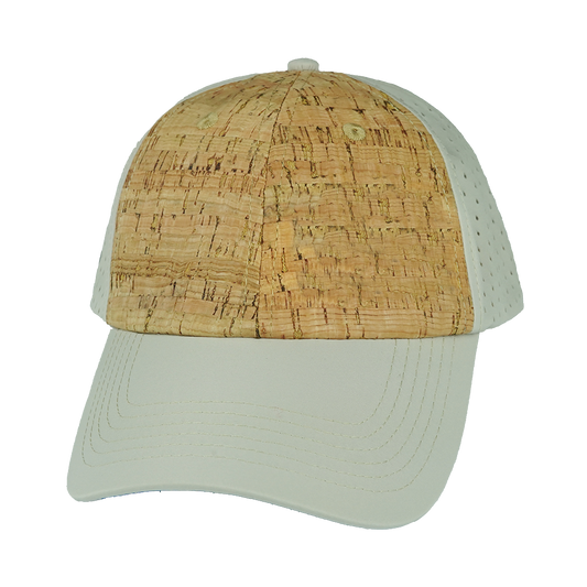 6 Panel - Unstructured - Cork - Gray - Laser Mesh (Unisex)
