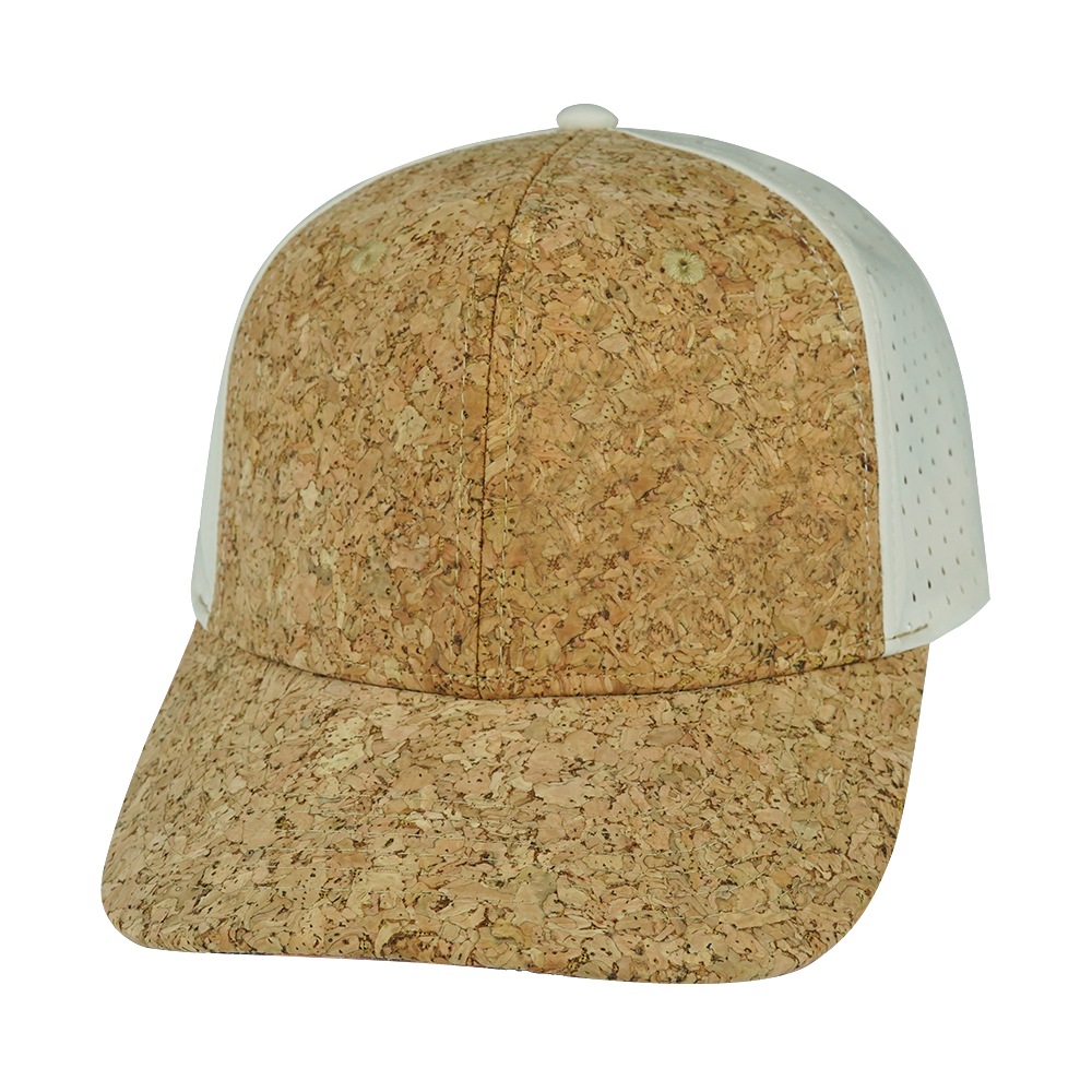 6 Panel - Cork - Cream - Laser Mesh (Unisex)