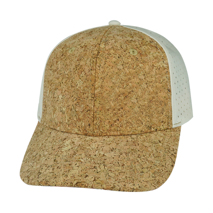 6 Panel - Cork - Cream - Laser Mesh (Unisex)