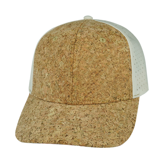 6 Panel - Cork - Cream - Laser Mesh (Unisex)
