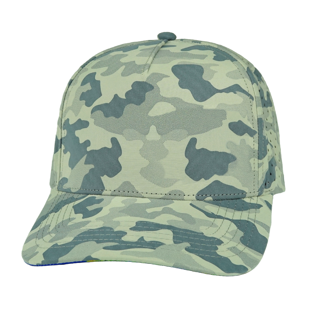 5 Panel - Structured - Soft Gray Camo - Laser Mesh (Unisex)