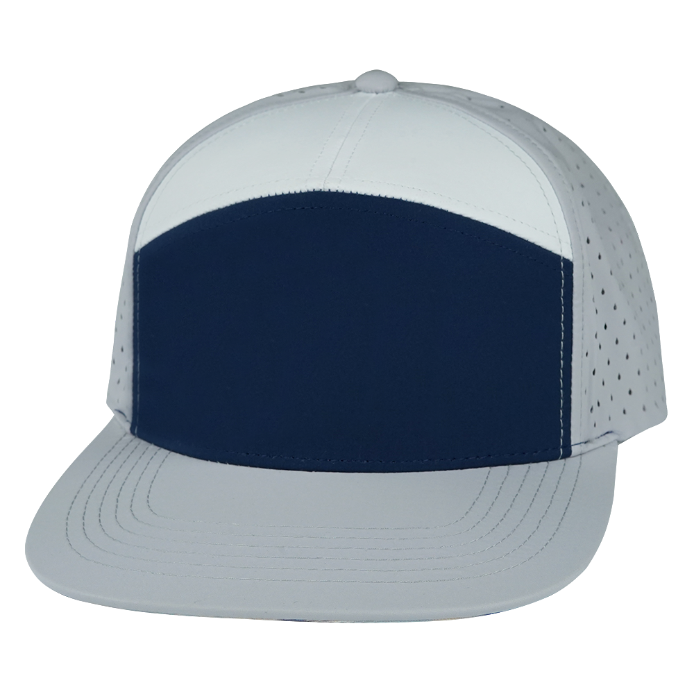 7 Panel - Gray / Navy / White - Laser Mesh (Unisex)