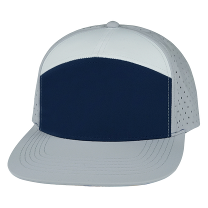 7 Panel - Gray / Navy / White - Laser Mesh (Unisex)