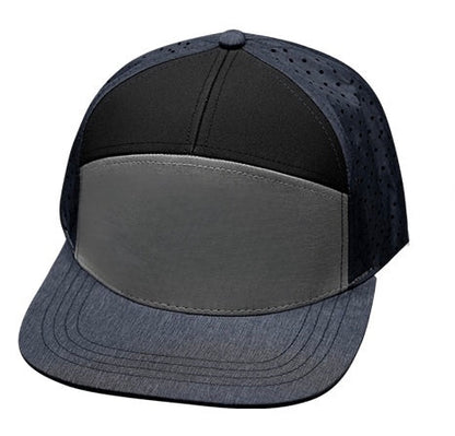 7 Panel - Navy / Gray / Black - Jersey Mesh (Unisex)